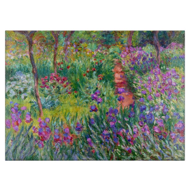 Planche À Découper Claude Monet : Le jardin d'Iris à Giverny (Devant)