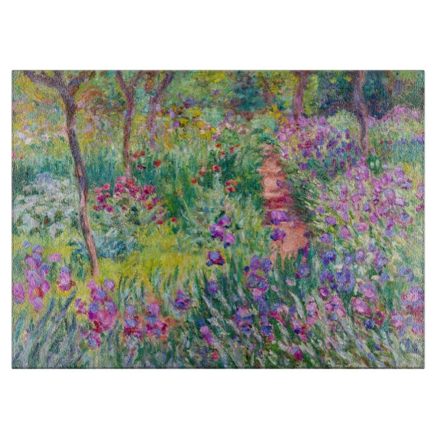 Planche À Découper Claude Monet - Le jardin d'Iris à Giverny (Devant)