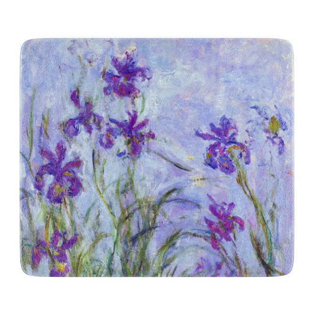 Planche À Découper Claude Monet - Lilac Irises / Iris Mauves (Devant)