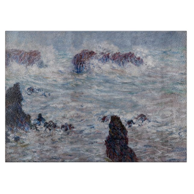 Planche À Découper Claude Monet - Tempête au large de la Belle-Île (Devant)