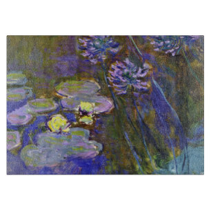 Planche À Découper Claude Monet Water Lilies Agapanthus