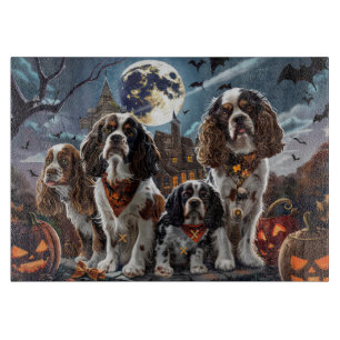 Planche À Découper Cocker Spaniel Halloween Épouvantable