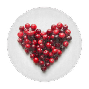 Planche À Découper Cœur de Cranberry
