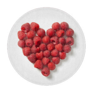 Planche À Découper Cœur de framboise