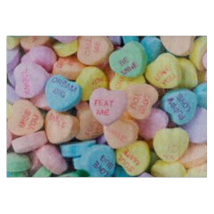 Planche À Découper Coeurs de conversation de la sucrerie de Valentine