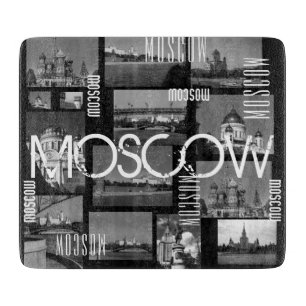 Planche À Découper Collage City Architecture de Moscou Russie