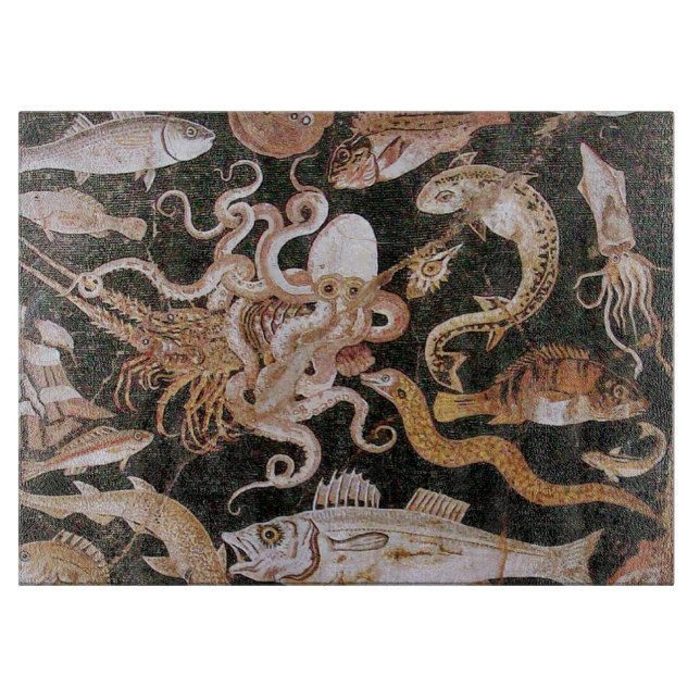 PLANCHE À DÉCOUPER COLLECTE POMPEII / OCÉAN - SCÈNE DE VIE MARINE (Devant)