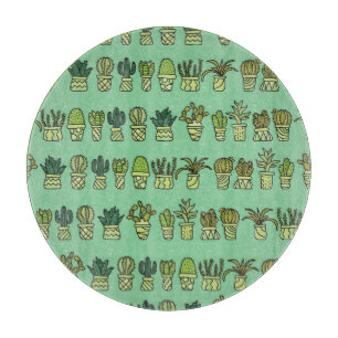 Planche À Découper Collection Cactus : Jeu De Doodles Dessiné À La Ma