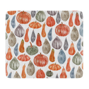 Planche À Découper Collection Citrouille couleur aquarelle