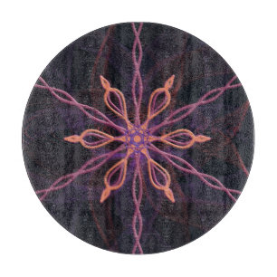 Planche À Découper Conception de fleurs à symétrie radiale