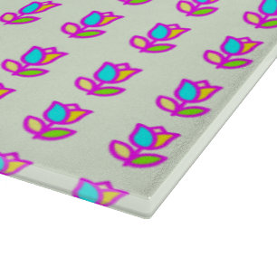 PLANCHE À DÉCOUPER CONCEPTION DE FLEURS TULIP POUR VOTRE TABLE