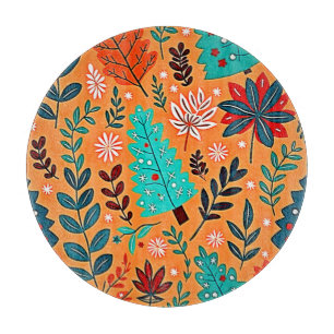 Planche À Découper Conception de motif de Noël lumineux