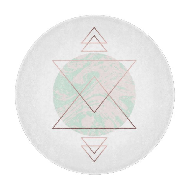 Planche À Découper Conception géométrique d'art abstrait (Devant)