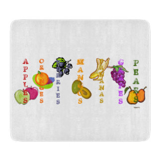 Planche À Découper Conception Graphique de Fruits 