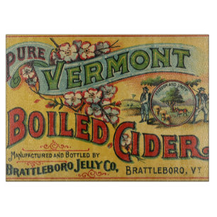Planche À Découper Confiture Vintage Brattleboro Cidre Bouilli Vermon