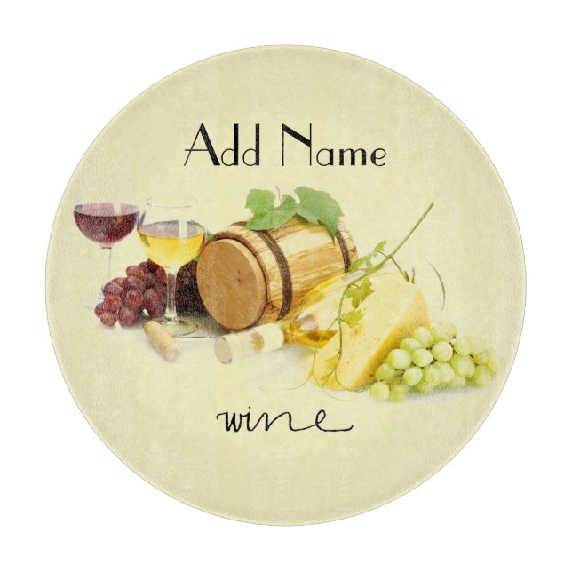 Planche À Découper Conseil customisé de taille du verre de vin et de (Devant)