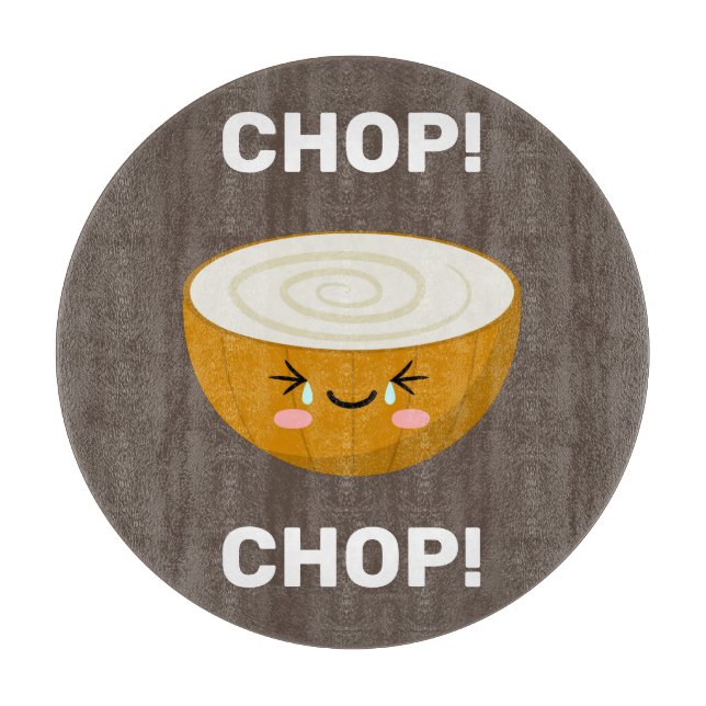 Planche À Découper Conseil de coupe de l'oignon de Kawaii (Devant)