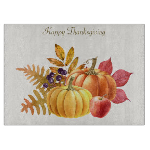 Planche À Découper Conseil de coupe des Citrouilles de Thanksgiving