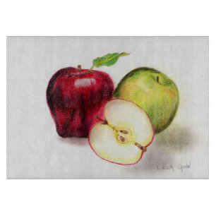 Planche À Découper Conseil de taille du verre de pommes