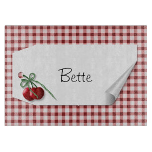 Planche À Découper Conseil de taille du verre d'étiquette de boucle