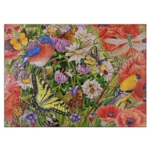 Planche À Découper Conseil de taille du verre d'oiseau et de