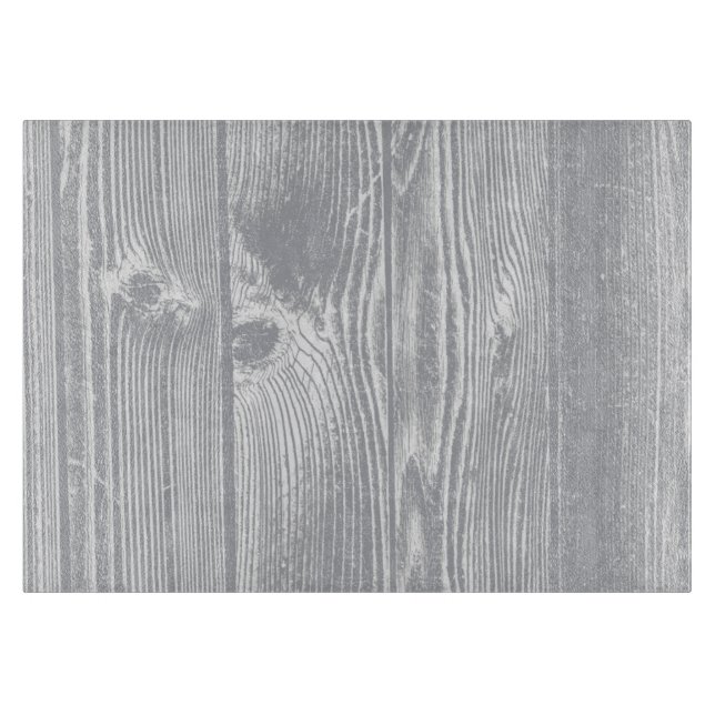 Planche À Découper Conseil en bois gris de taille du verre (Devant)