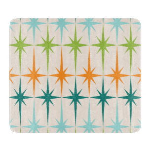 Planche À Découper Conseil géométrique vintage de taille du verre d