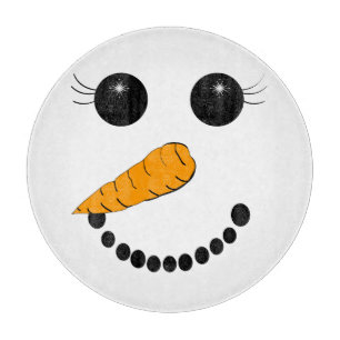 Planche À Découper Conseil rond de taille du verre de visage de