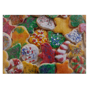 Planche À Découper Cookies de Noël Je Cuisine de vacances colorée
