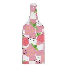 Cool Pink Kitchen Fraises À damiers Design