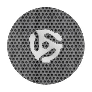 Planche À Découper COOL Retro Vintage Silver Chrome Comme 45 espacer