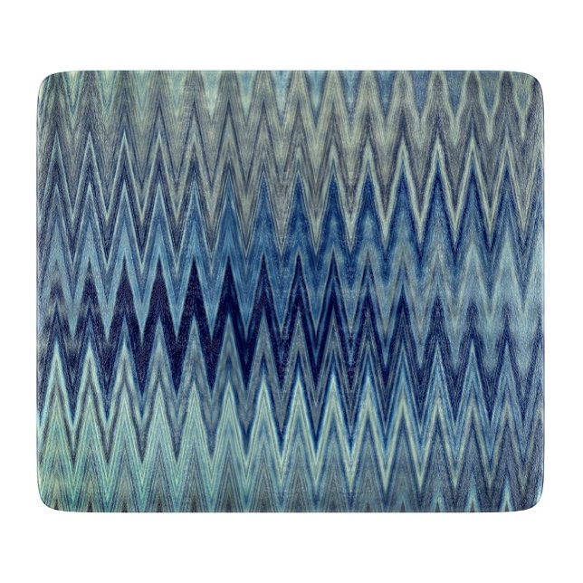 Planche À Découper COOL Rustic Zigzag Motif Wavy (Devant)