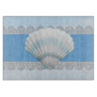 Coquillage et dentelle bleus mous