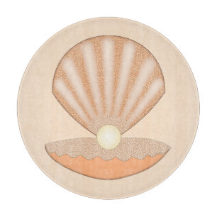 Planche À Découper Coquille d'huître et Perle Unisexe