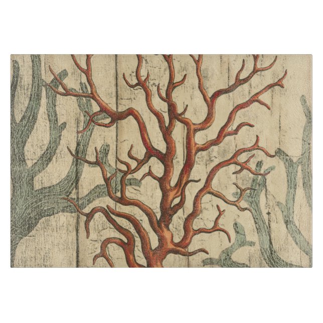 Planche À Découper Corail en bois et petit (Devant)