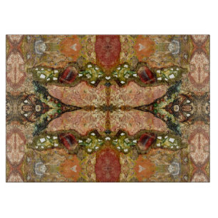 Planche à découper cosmique de papillon par