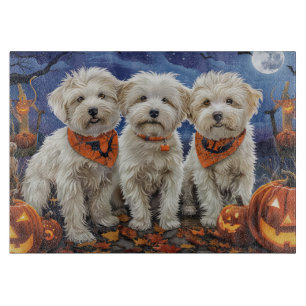 Planche À Découper Coton De Tulear Halloween Épouvantable