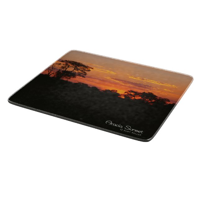 Planche À Découper Coucher de soleil Acacia (Coin)