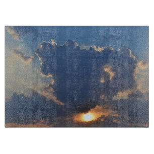 Planche À Découper Coucher de soleil avec formation Teacup Cloud par
