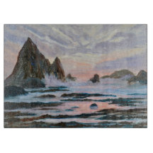 Coucher de soleil d'argent au tableau de coupe Sha