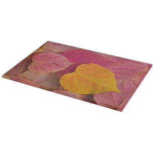Planche À Découper Couleurs d'automne sur Forest Pansy Redbud feuille