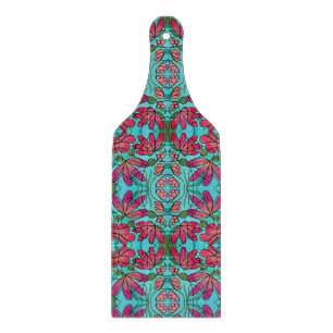 PLANCHE À DÉCOUPER COULEURS D'EAU NEUROGRAPHIQUES DES FLEURS DE PRINT