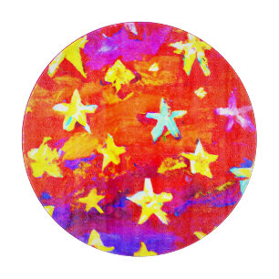 Planche À Découper Couleurs vives des étoiles. Commandez dès maintena