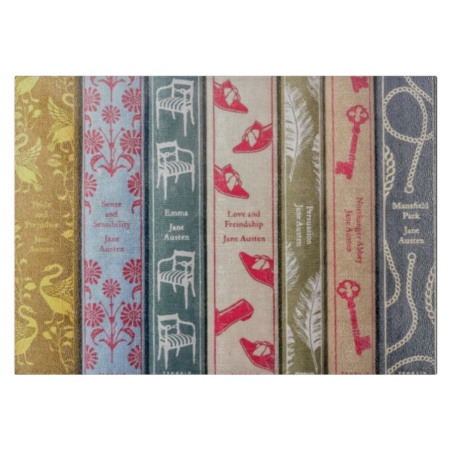 Planche À Découper Couper Board avec les romans de Jane Austen (Devant)