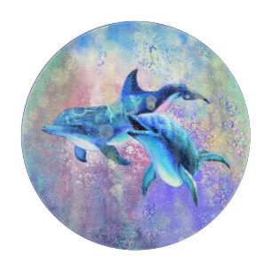 Planche À Découper Couple Dauphin Cutboard