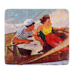 Planche À Découper Couple Sailing par R.J. Cavaliere
