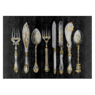 Planche À Découper Couvert de couverts de chefs