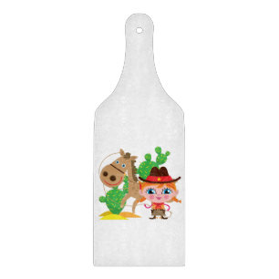 Planche À Découper Cow-girl et cheval