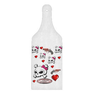 Planche À Découper Crâne de Saint-Valentin de conseil de taille du