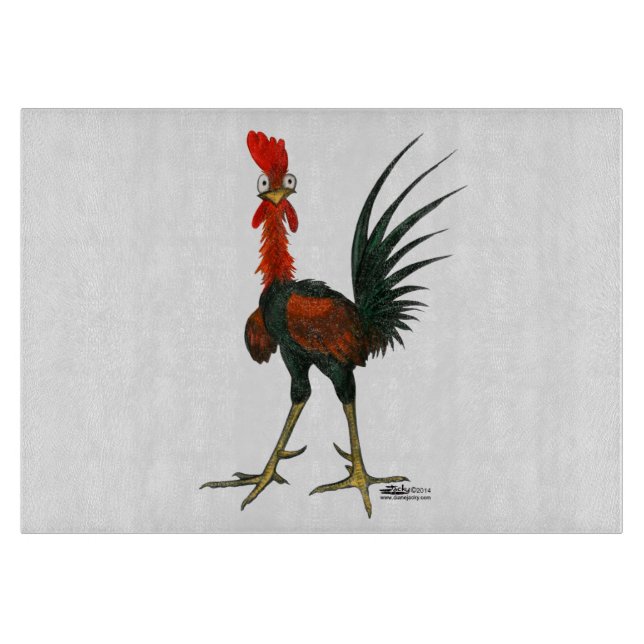 Planche À Découper Crazy rooster (Devant)